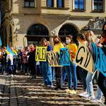 Gemeinsam für den Frieden - Meißner Schulen zeigen Verbundenheit und Solidarität