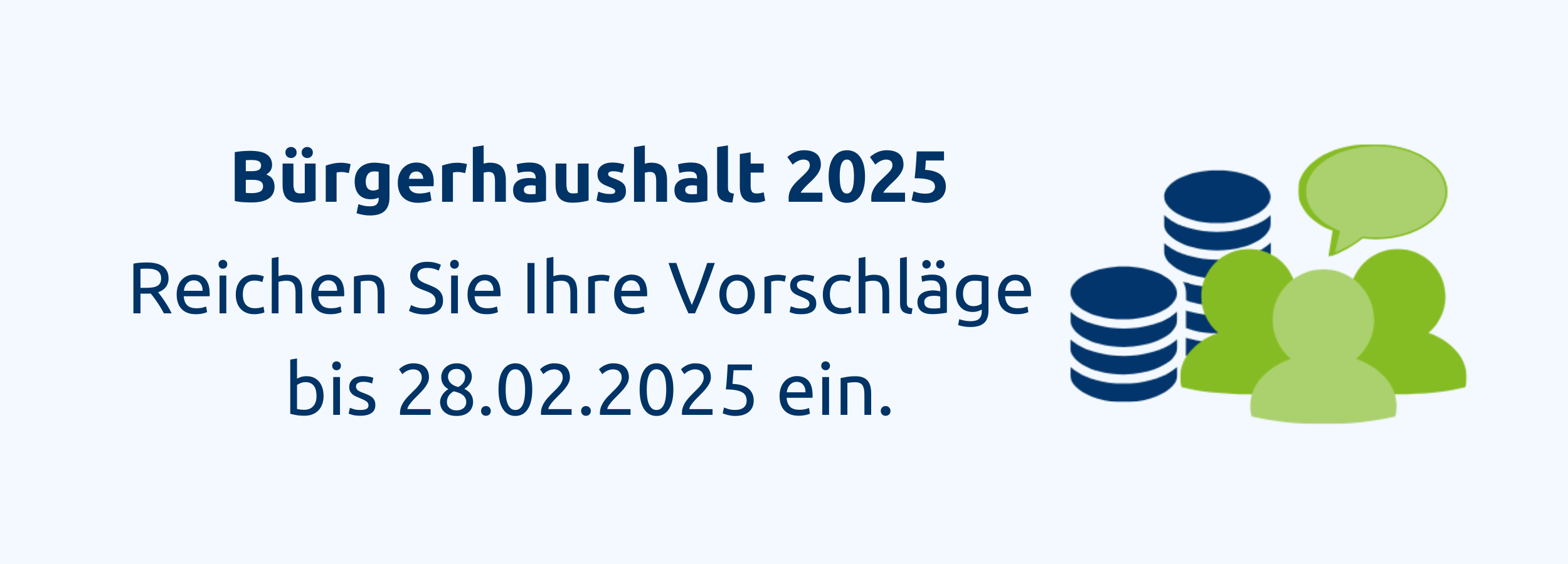 Banner Bürgerhaushalt 2025