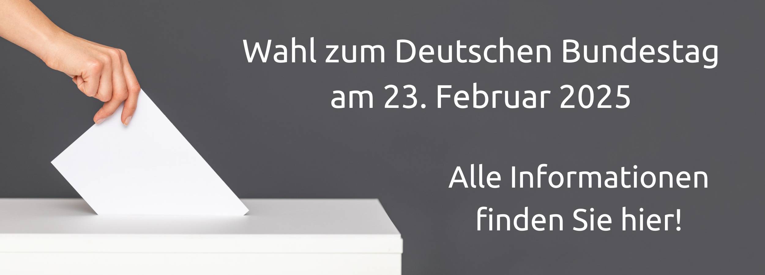 Alle Informationen rund um die Bundestagswahl am 23. Februar 2025