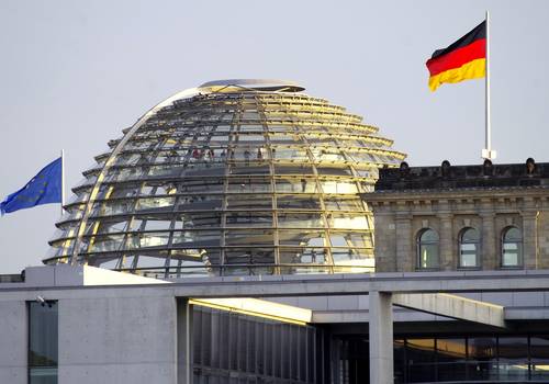 Kuppel des Reichstagsgebäudes in Berlin