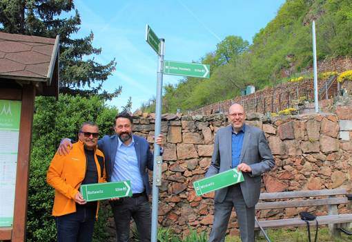 Einweihung neue Wanderwegbeschilderung