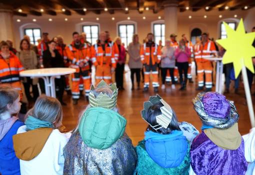 Sternsinger im Meißner Ratssaal