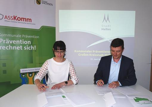 PM 141 2022 Stadt Meißen unterzeichnet Kooperationsvereinbarung Allianz Sichere Sächsische Kommunen