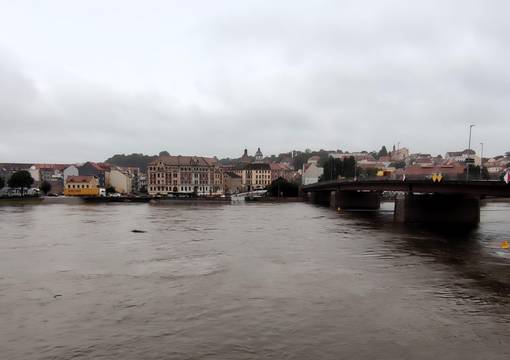 Hochwasserstand am 16. September morgens