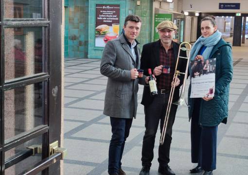 Am 1. Dezember wird die Empfangshalle im Bahnhof Meißen wieder zum Konzertsaal