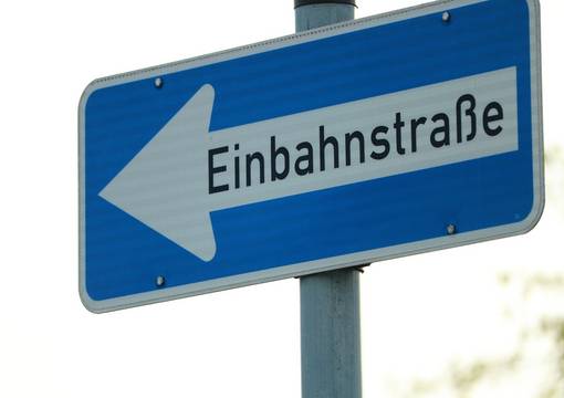 Einbahnstraßenschild