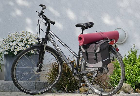 Fahrrad im Sommer