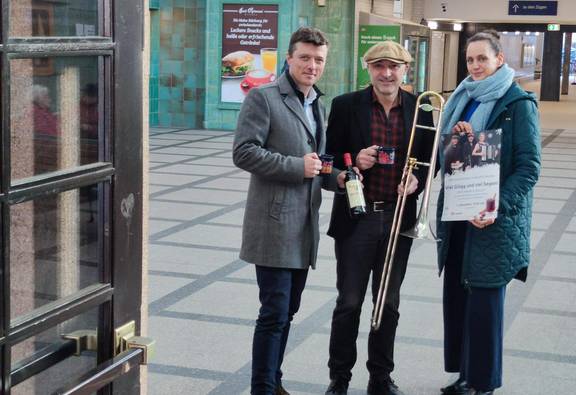 Am 1. Dezember wird die Empfangshalle im Bahnhof Meißen wieder zum Konzertsaal